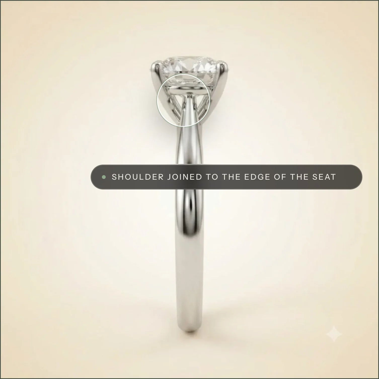 The same ring generated with 3DAiLY, product grounded in 3D